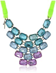 Steve Madden Multi-Colored Crystal Necklace, 36"