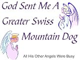 Greater Swiss Mountain Dog - God Sent Me A Greater Swiss Mountain Dog Apron