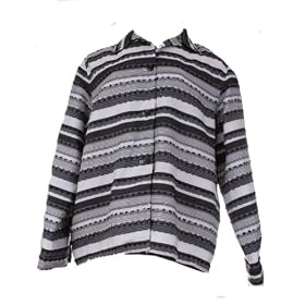 Buy Alfred Dunner Black and White Striped Top Jacket 20 by Alfred Dunner
