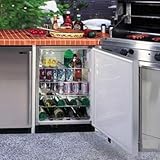 6OBARSSF 24" Three Zone Outdoor Beverage & Wine Refrigerator with 14-Bottle ....