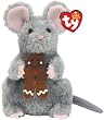 Stirring - Grey Mouse with Gingerbread Cookie