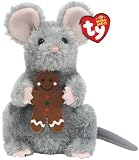 Stirring - Grey Mouse with Gingerbread Cookie