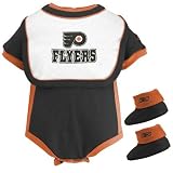 Reebok Philadelphia Flyers Black Infant Three Piece Gift Set