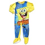 Sponge Bob by Nickelodeon - Toddler Boys Sponge Bob Heavy Weight Blanket Sleeper, Gold, Multi