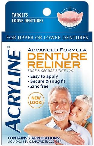 Rose Milk Acryline Denture Reliners 2 Applications - 2 Pack