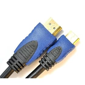 HD Zone Mini C HDMI Cable Lead (1m, 1.3c Version) for Panasonic,Canon,Sony,Nikon,Fuji,Samsung,Pentax,Olympus,Kodak,Konica Minolta,Leica Etc, Best Connector For All Full HD Cameras and Camcorders.