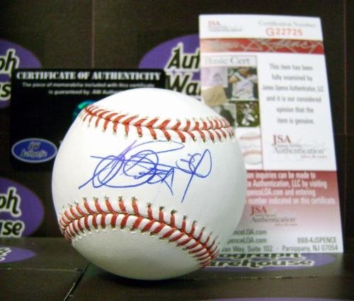A.J. Burnett Autographed/Hand Signed Baseball (JSA)