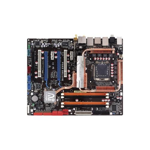 Childrens Toyshop  Computer : Asus P5E3 Deluxe/WiFi-AP@n AiLifestyle Series - Motherboard - ATX - iX38 - LGA775 Socket - UDMA133, Serial ATA-300 (RAID), eSATA - 2 x Gigabit Ethernet, 802.11b, 802.11g, 802.11a, 802.11n (draft) - FireWire - High Definition Audio (8-channel)