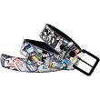 One Industries Reprise Men's Casual Belt w/ Free B&F Heart Sticker Bundle - Black