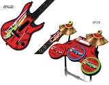 Protective skins for Guitar Hero 4 "World Tour" Guitar and Drum Set - fits Nintendo Wii - SPEED