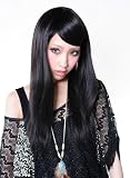 GP085 4# 耐熱 180℃ 人気 ファッション フルウィッグ ウィッグ ロング ストレート ボブストレート 鬘 ブラック 黒