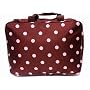 Brown and Pink Polka Dot Lap Top Bag