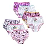 Disney Jr. ディズニージュニア　女の子用 ショーツ パンツ 7枚セット ちいさなプリンセス ソフィア ミニー ドックはおもちゃドクター スクエア... [並行輸入品]