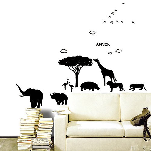 Childrens Nursery Room Wall Decal - African Safari