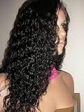 Full Lace Front Spanish Curl Wig Indian Remy Human Hair