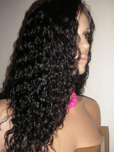 Full Lace Front Spanish Curl Wig Indian Remy Human Hair