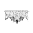Heritage Lace Creepy Crawly 38-Inch Wide by 22-Inch Drop Swag, Black
