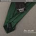 DAE1073 Sea Green Striped Skinny Tie Fourth-Of-July Presents Dan Smith
