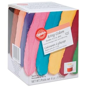 Wilton 601-5580 1/2-Ounce Certified-Kosher Icing Colors, Set of 12