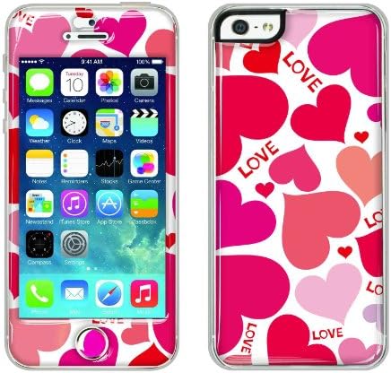 Flapsta iPhone5/5s Gel Case +Front Gel Skin/ Hearts with Love