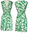 LA BELLE Stretch V-Neck Dress W/ O-Ring