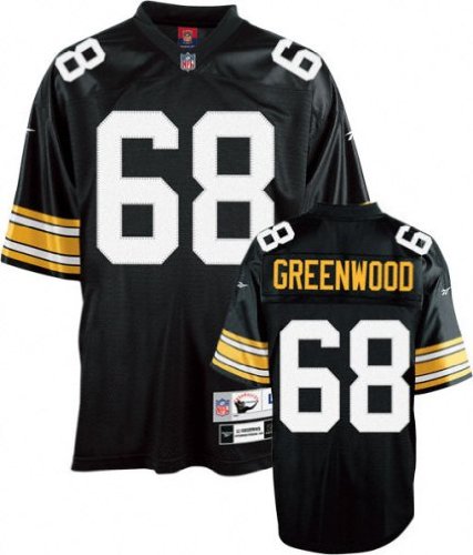 L.C. Greenwood Pittsburgh Steelers Black Reebok Premier Jersey