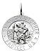 Jewelry : 14k White Gold Round St. Christopher Medal