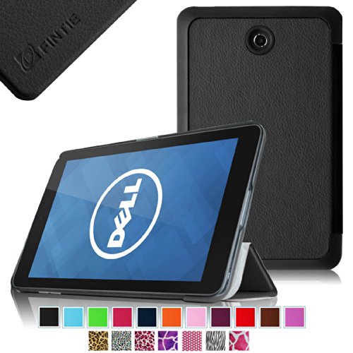 Fintie Dell Venue 7 Slim Shell Case - Ultra Slim Lightweight Stand Cover For Dell Venue 7 (2013) / New Venue 7 3000 Series (2014) 7-Inch Android Tablet, Black