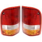 Evan-Fischer EVA1566513347 New Set of 2 Tail Lights Taillights Taillamps Brakelights Driver & Passenger Side LH RH FO2801110 F37Z13404A, F37Z13405A Pair