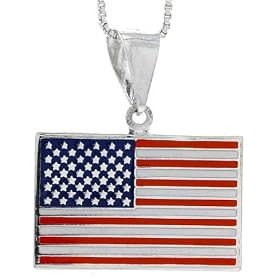 The Flag of the United States of America in Sterling Silver by 