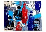 Bob Dylan Poster ~ 7 Bob Montage by Urban Artist Bobby Hill ~ 14x20 on art grade paper Art Poster Print by Bobby Hill, 20x14