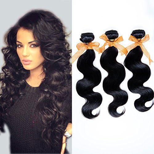 Savena 7A 100% Malaysian Virgin Human Hair Bodywave Hair Weft 3 Bundles 300g Length 16 16 16Inch Natural Color Hair Extension
