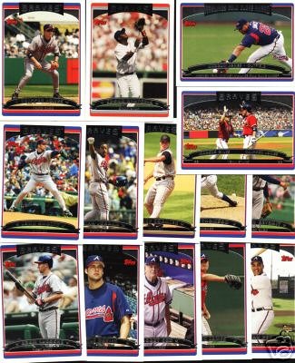 Buy NEW 2006 Topps ATLANTA BRAVES Baseball Cards Team Set