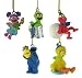 Set of 5 Sesame Street Mini Characters Christmas Ornaments Image