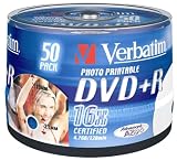 Verbatim  DVD+R 16x Speed 50er Spindel photo inkjet printable DVD-Rohlinge