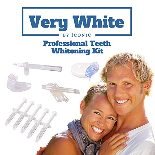#1 Dr. Rated Best Professional Brilliant Bright Smile Teeth Whitening At Home Kit. Bonus Free Teeth Whitener Pen ($15 Value) 5 Xl Syringe, 1 LED Light and 1 Extra Soft Power Tray! Made in the USA