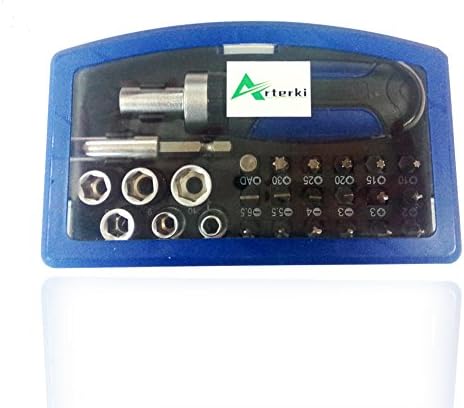 Arterki 212-2101 Screwdriver Socket Combination Kit,25 Piece