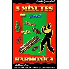 Three Minutes to Blues, Rock, and Folk Harmonica [With Harmonica in Fleece BagWith CD]