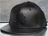 New York Yankees Black Leather New Era 59/50 Fitted Cap