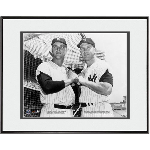 Photo File New York Yankees Roger Maris And Mickey Mantle Framed Photo