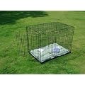 Foldable Dog Cage & Bedding 30" Medium Pet Cage Metal Travel Dog Pet Cat Puppy Crate Cage , Travel Crate , Free Bedding worth �10.00