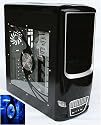 Car design PC Gaming Case with Blue LED fans