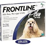 3 MONTH Frontline PLUS Blue for Dogs 23-44 lbs