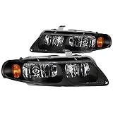 Anzo USA 121171 Chrysler Sebring Black With Amber Reflectors Headlight Assembly -... by AnzoUSA
