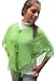 Handmade Cotton Poncho - Apple Green (Teens/Women/Crocheted by Hand) [Apparel]