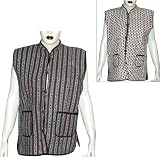Vest Womens Outerwear Quilted Patterns Outdoor Casual Dress Handmade in Jaipur in India Size S(jkt328)
