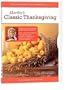 The Martha Stewart Holiday Collection - Martha's Classic Thanksgiving