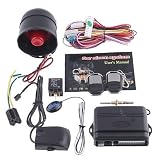 1-Way Car Alarm Security System with Remote Control Shock Sensor 