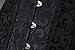 Charmian Women's 26 Steel Boned Brocade Underbust Waist Training Cincher Corset Black XXX-Large