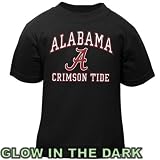 Alabama Crimson Tide Toddler Black Glow in The Dark T-Shirt